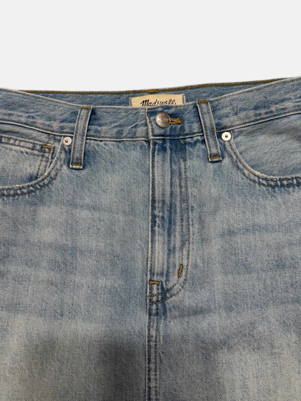 Madewell Rigid Denim A-Line Skirt - Picture 7 of 9